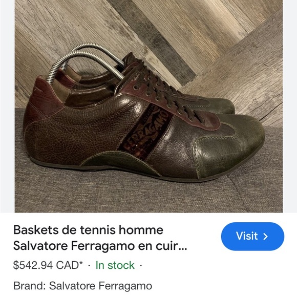 Salvatore Ferragamo Ramsey leather/suede men’s lace up sneakers/shoes! Size 9.5 - Picture 16 of 17